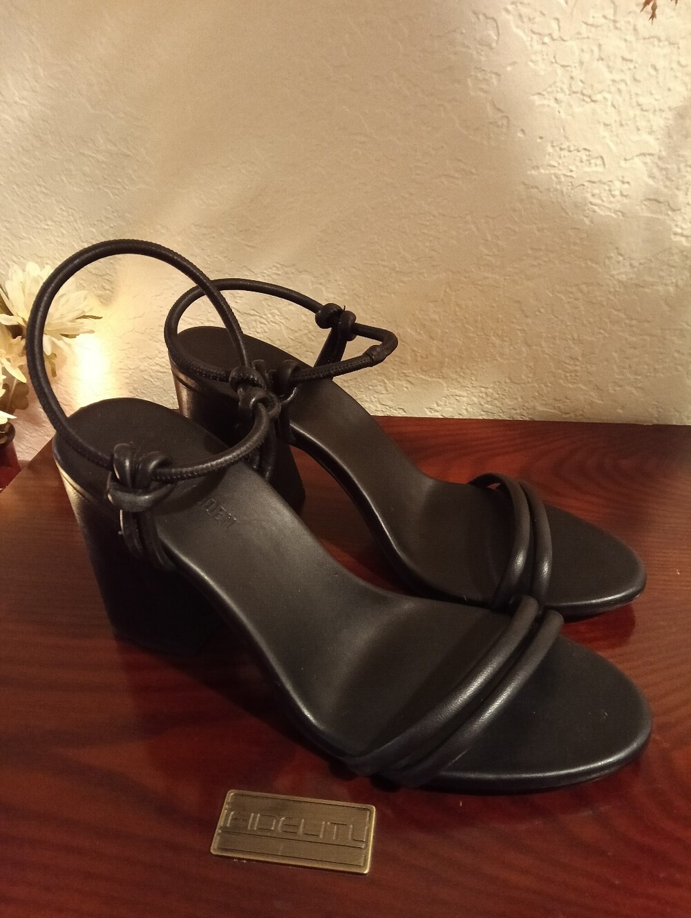 Steve Madden Black Chunk Heels